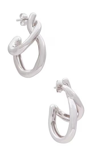 Molten Hoop in Silver | Revolve Clothing (Global)