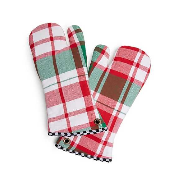 Holiday Spruce Oven Mitts - Set of 2 | MacKenzie-Childs