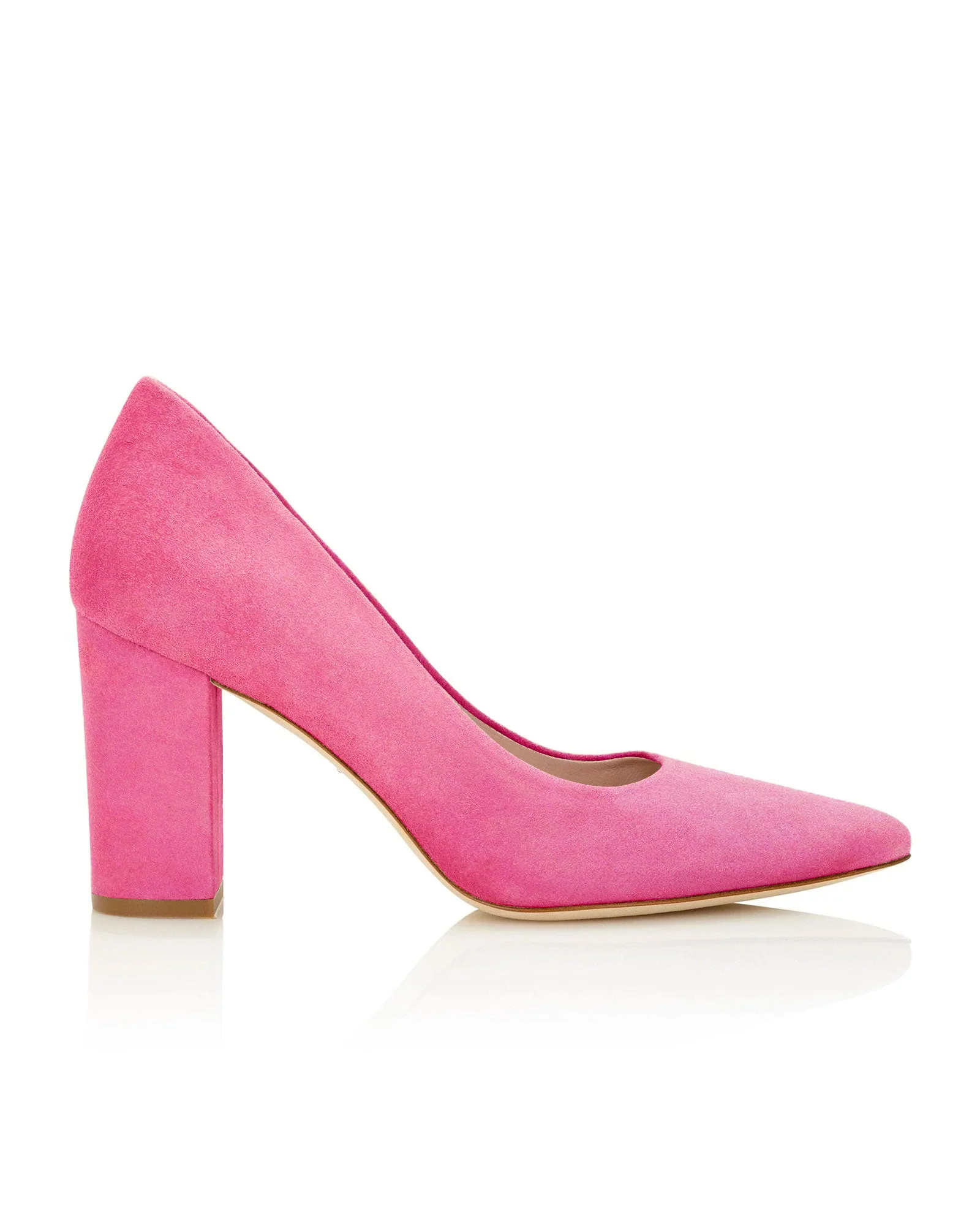 Josie Cupcake Suede Mid Block Heel | Emmy London | Emmy London