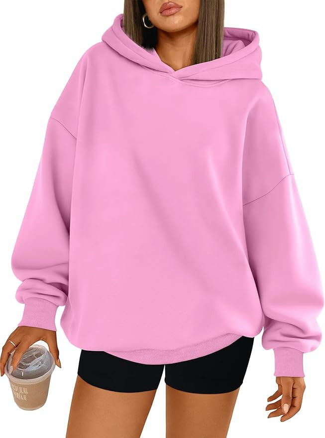 Trendy Queen Womens Oversized Hoodies Comfy Sweatshirts Fall Fashion 2025 Outfits Casual Tops Fle... | Amazon (US)