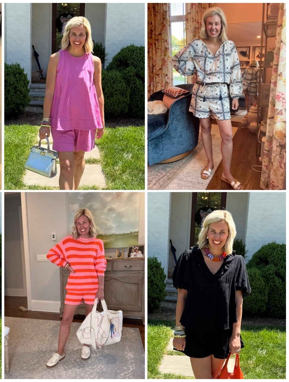 The most adorable short sets that will take you all the way through summer! ￼
FP set - xs
Target  top - xs 
Target shorts - small
Zon set - xs
Petal & Pup set - small
*Use my code MIXANDMATCH20 at Petal & Pup

#LTKmomlife #LTKOver40 #LTKSeasonal