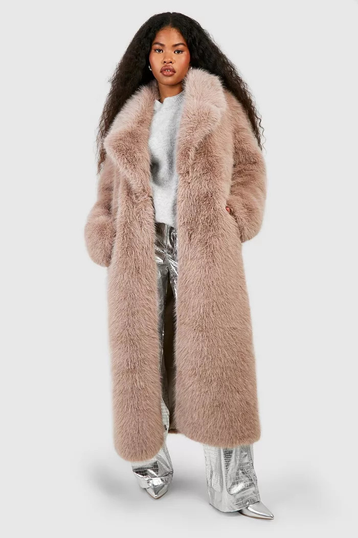 Premium Faux Fur Maxi Coat | boohoo (US & Canada)