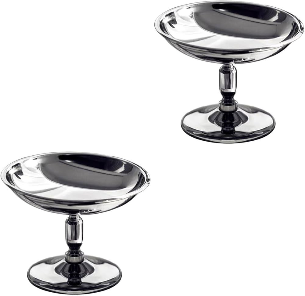 Angoily 2PCS Mini Dessert Bowls Small Ice Cream Cups Stainless Steel Dessert Cup Parfait Sundae T... | Amazon (US)