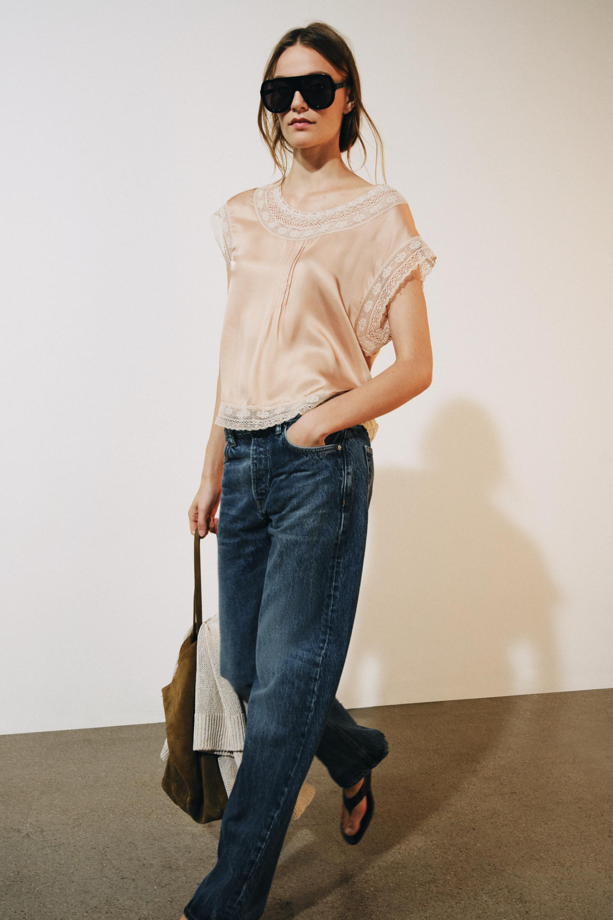 ZW COLLECTION LACE CAMI TOP | Zara US