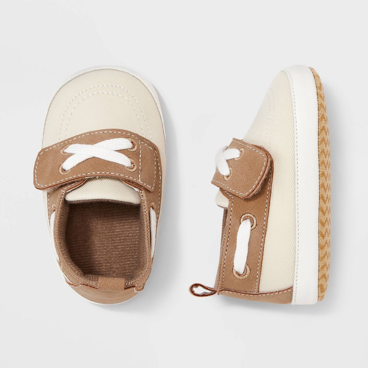 Baby Boys' Crib Shoes - Cat & Jack™ Beige | Target