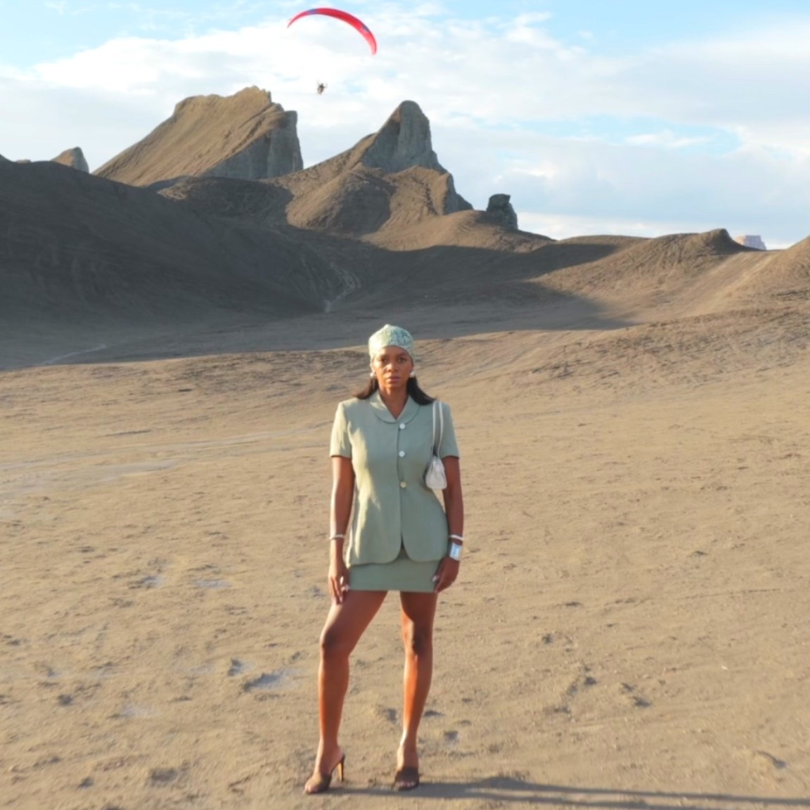 outfit of the day ft @fromdaia head scarf check them out on IG. bought this @halston skirt suit from @therealreal and refreshed it with some tailoring.  

#LTKSeasonal #LTKStyleTip #LTKFindsUnder50