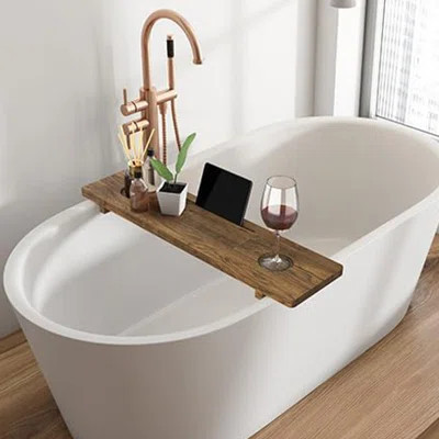 Premium Bathtub Tray, Large & Thick Bath Tub Tray, Solid Acacia Wood Bath Tray for Tub, Bathtub Tray Caddy with Adjustable Legs | Wayfair North America