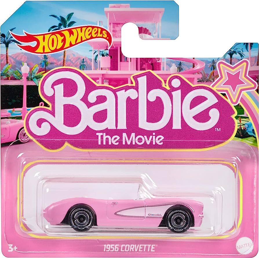 Hot Wheels 2023 Barbie 1956 Corvette Barbie The Movie, Pink | Amazon (US)
