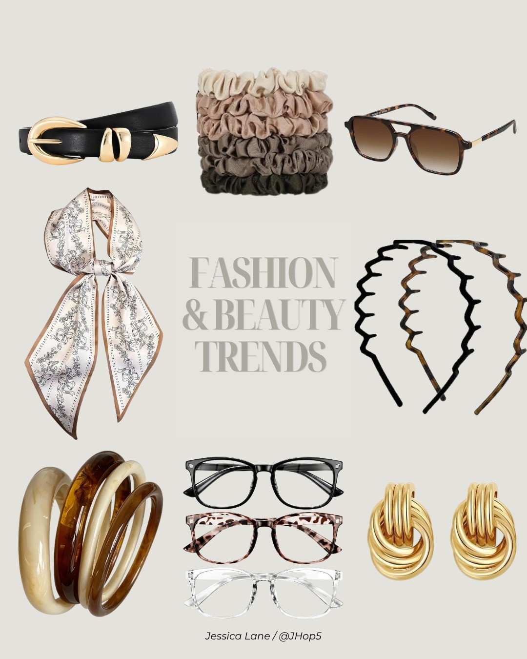 The finishing touches: statement gold earrings, tortoise accents and neutral hair accessories to pull your everyday look together.#FashionAccessories #EverydayStyle #NeutralStyle

#LTKSeasonal #LTKootd #LTKBeauty