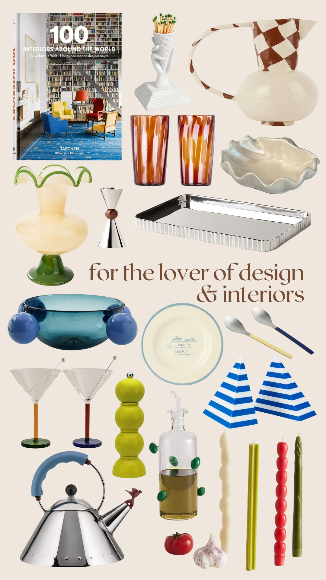 Gift guide for the lover of design & interiors 

 #LTKGiftGuide #LTKHoliday #LTKHome