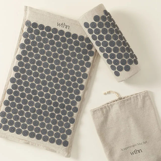 Linen Acupressure Mat Set | UncommonGoods