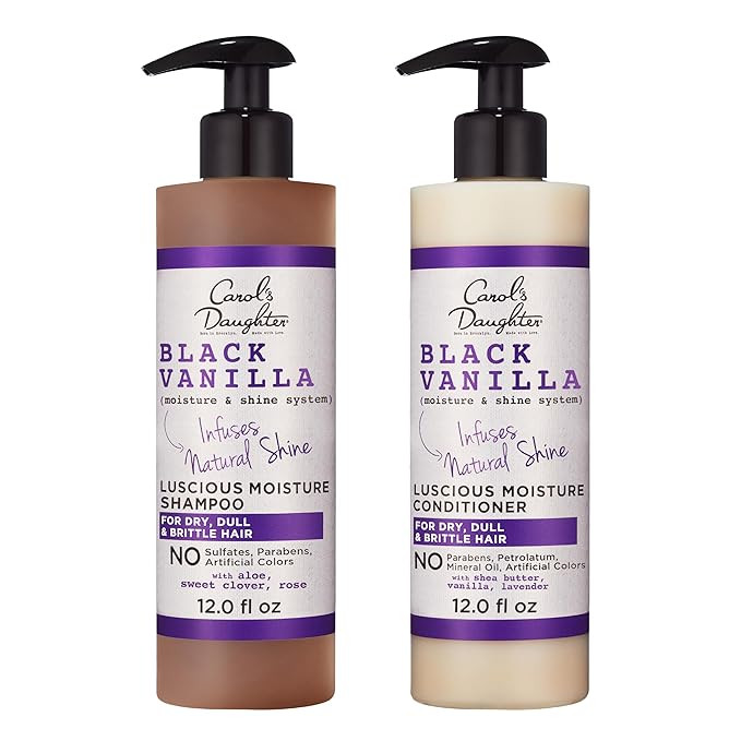 Carol's Daughter Black Vanilla Sulfate Free Shampoo and Conditioner Set for Curly, Wavy or Natura... | Amazon (US)