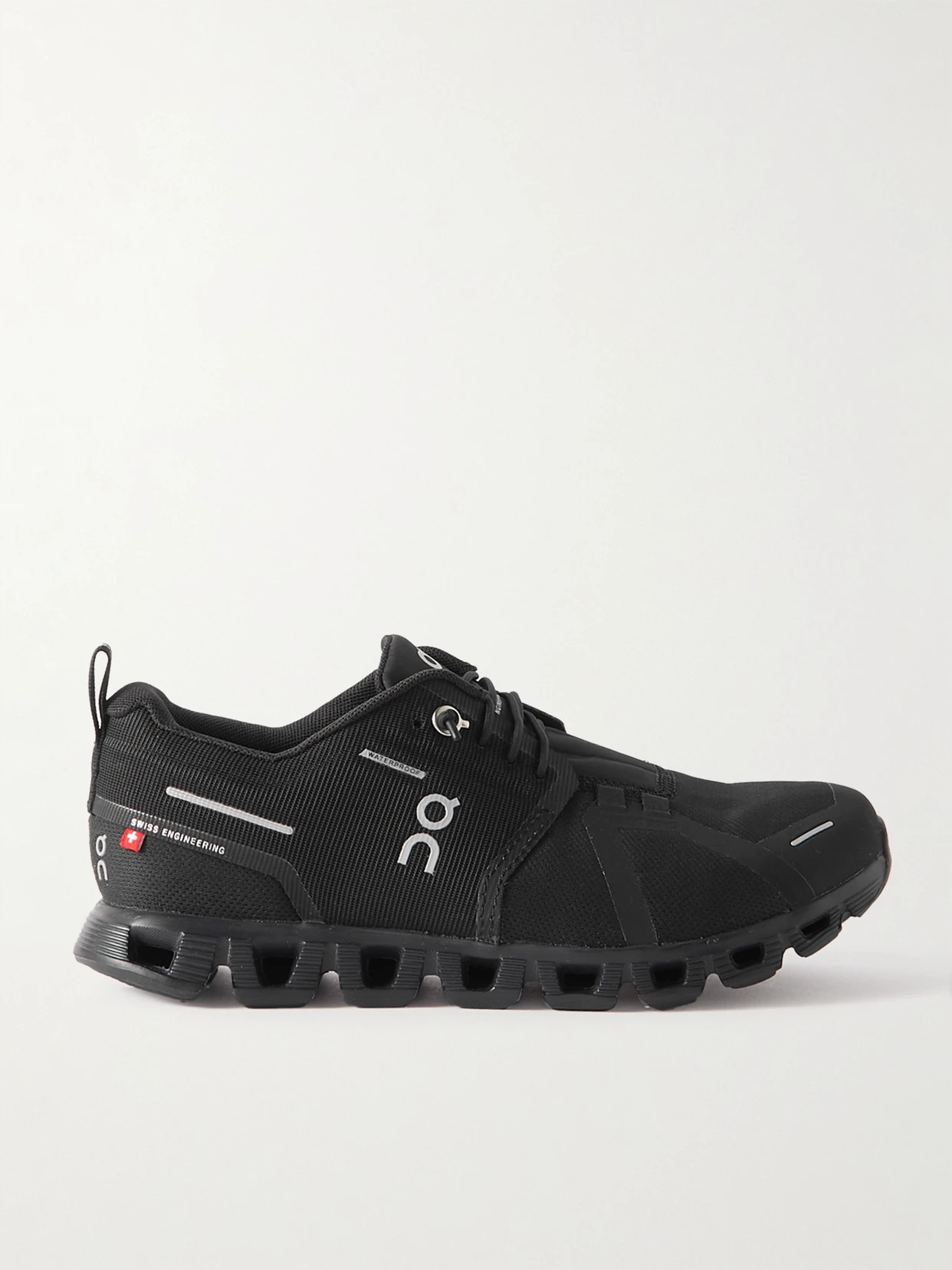 ON - Cloud 5 Ripstop And Mesh Sneakers - Black | NET-A-PORTER (US)