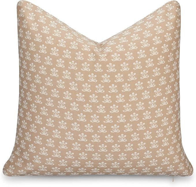 Crumbs Home Modern Farmhouse California Casual Indoor Outdoor Throw Pillow Cover, 22"x22" Water R... | Amazon (US)