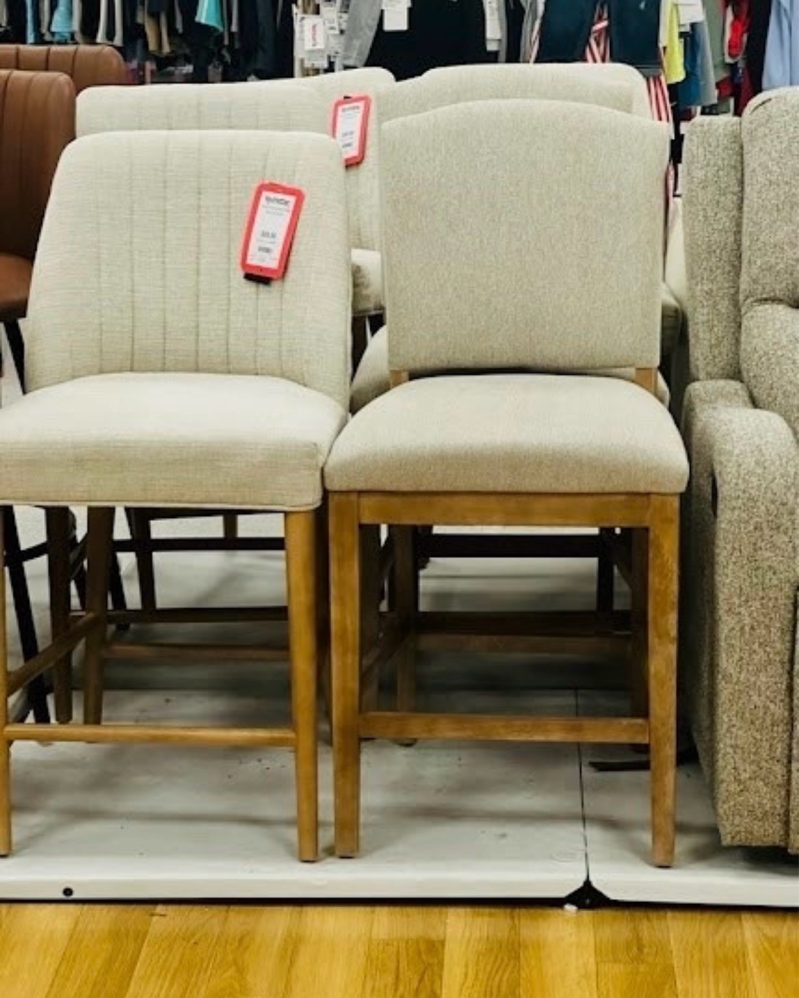 Upgrade your kitchen island game! 🥂 These upholstered counter stools feature a stunning textured fabric and warm wood legs. They’re the perfect blend of comfort and high-end style without the high-end price tag.

#LTKHome