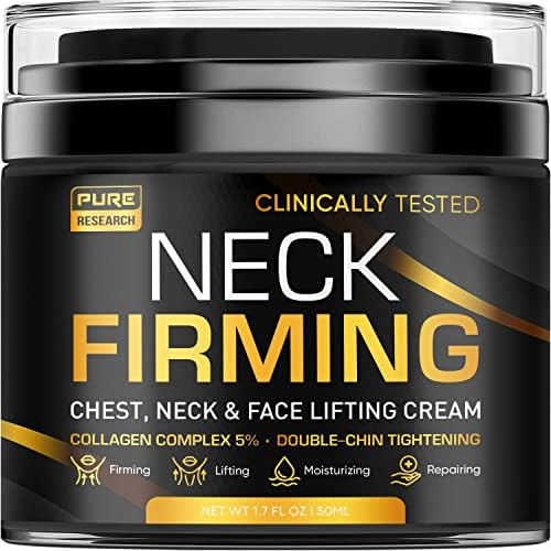 Neck Firming Cream - Anti Wrinkle Cream - Saggy Neck Tightener & Double Chin Reducer Cream - Coll... | Amazon (US)