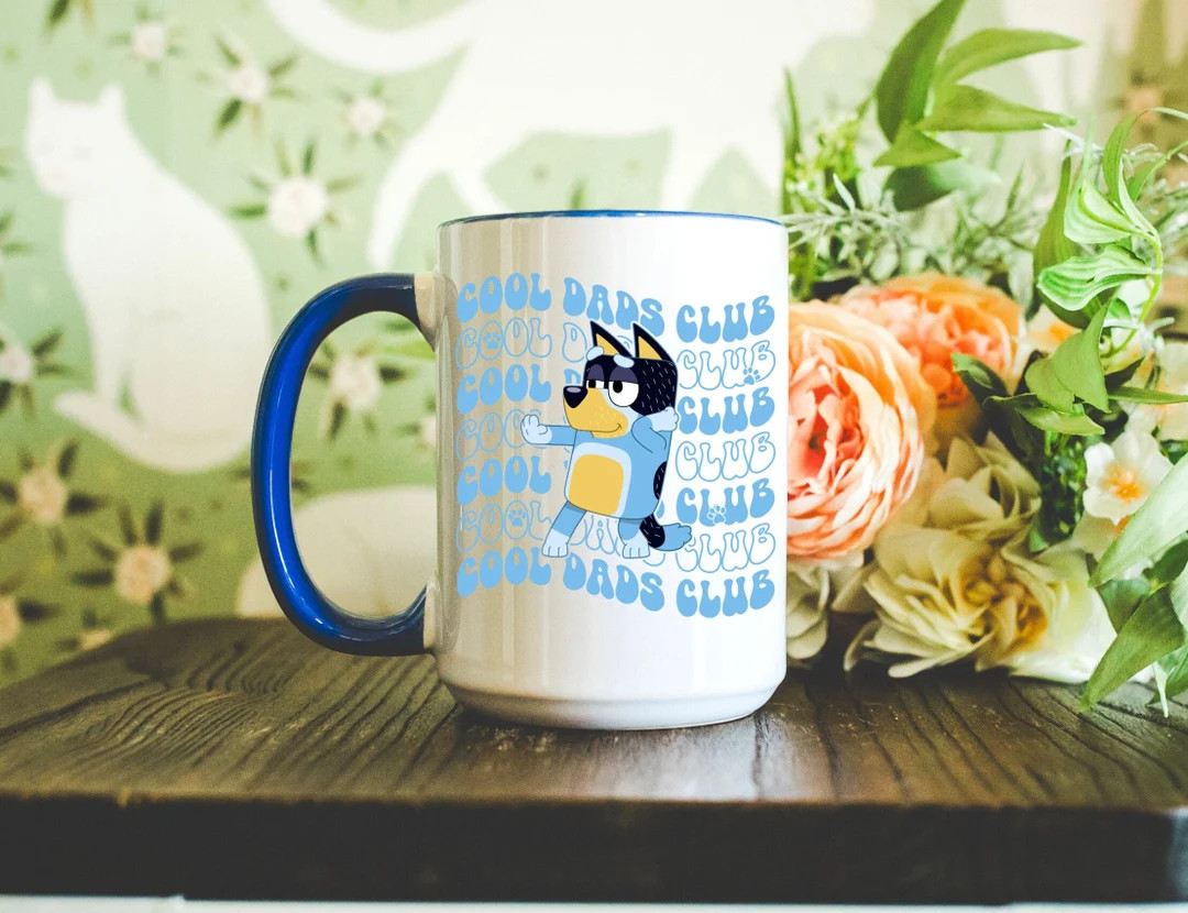 Bluey Cool Dad Mug, Bluey Father's Day Coffee Mug, Bandit Cool Dad Cup, Dad Birthday Gift, Bluey ... | Etsy (US)
