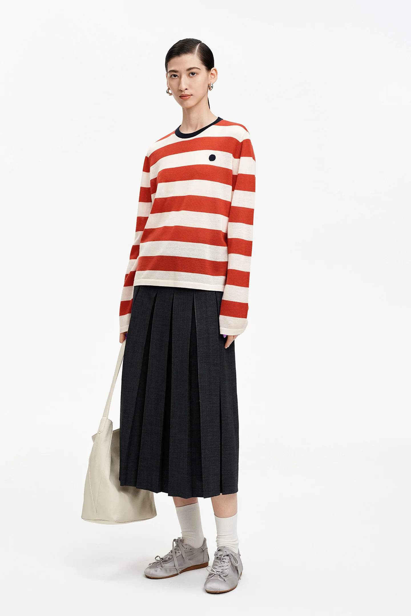 SELFWHO Loose-fitting Pleated Skirt | SELFWHO