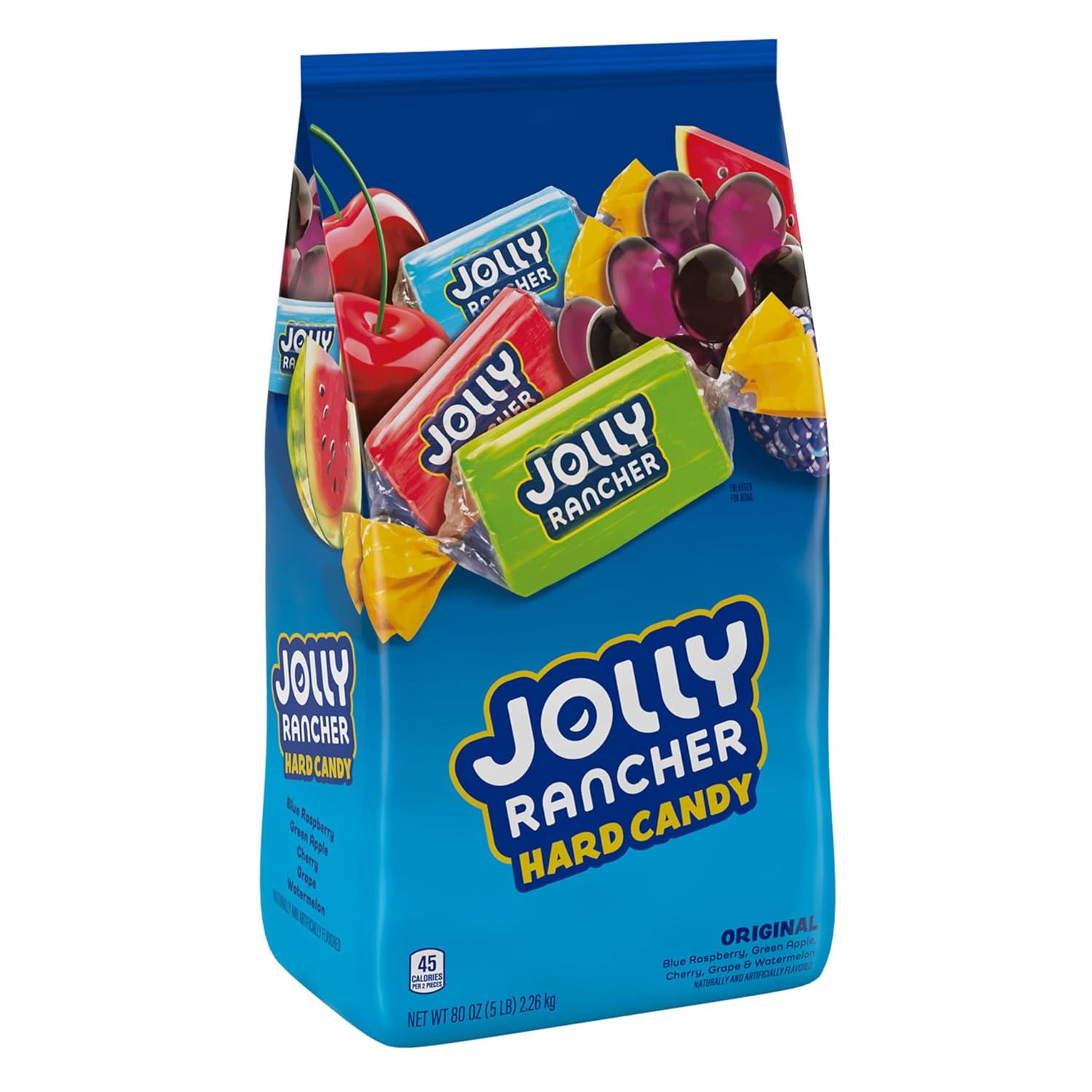 JOLLY RANCHER Assorted Fruit Flavored Hard Candy Bulk Bag, 5 lb | Amazon (US)
