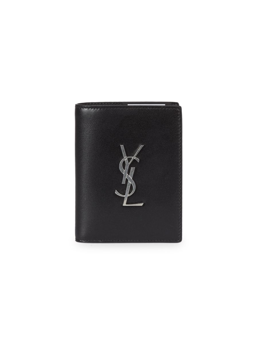 Saint Laurent Leather Vertical Bifold Wallet | Saks Fifth Avenue