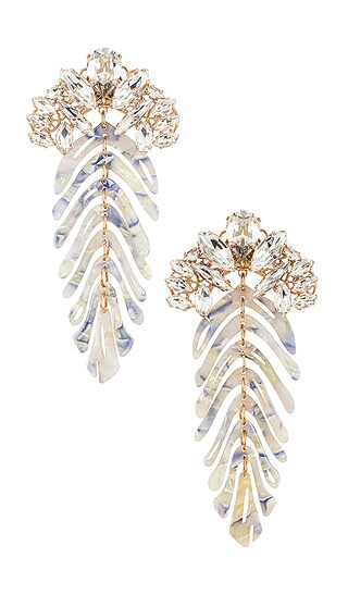 Fan Earring in Pearl | Revolve Clothing (Global)