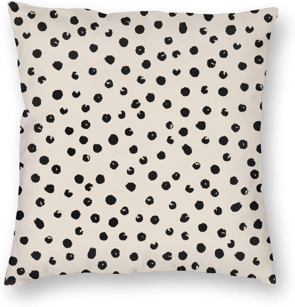 BAIFUMEN Seamless Modern Messy Polka Dot Throw Pillow Covers Decorative Couch Pillow Cases Cotton... | Amazon (US)