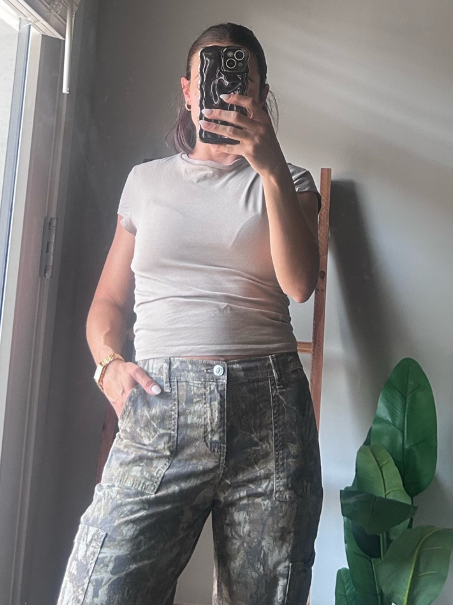 still rocking my viral Walmart camo pants from last summer 💚