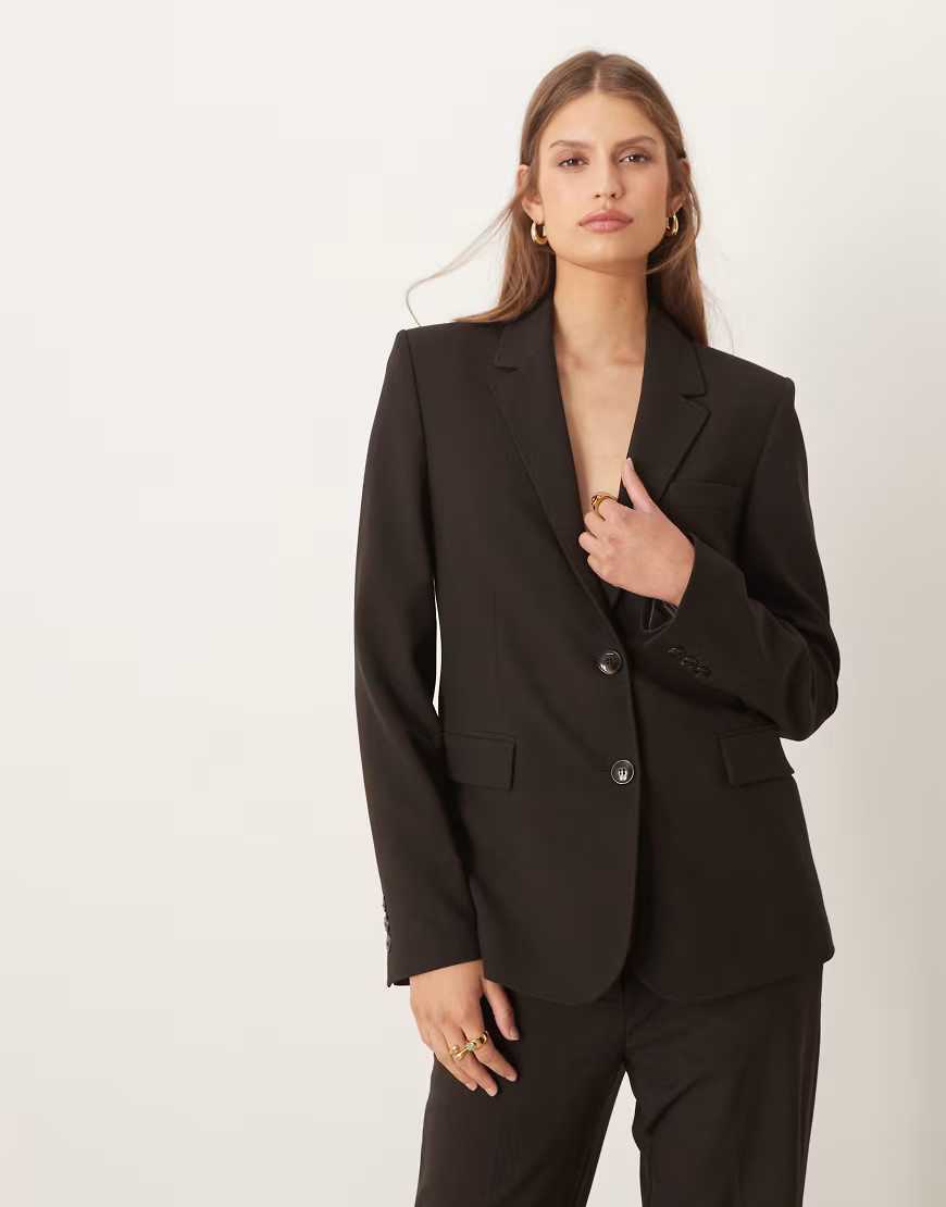 Mango - Bergen - Blazer sartoriale classico marrone in coordinato | ASOS (Global)