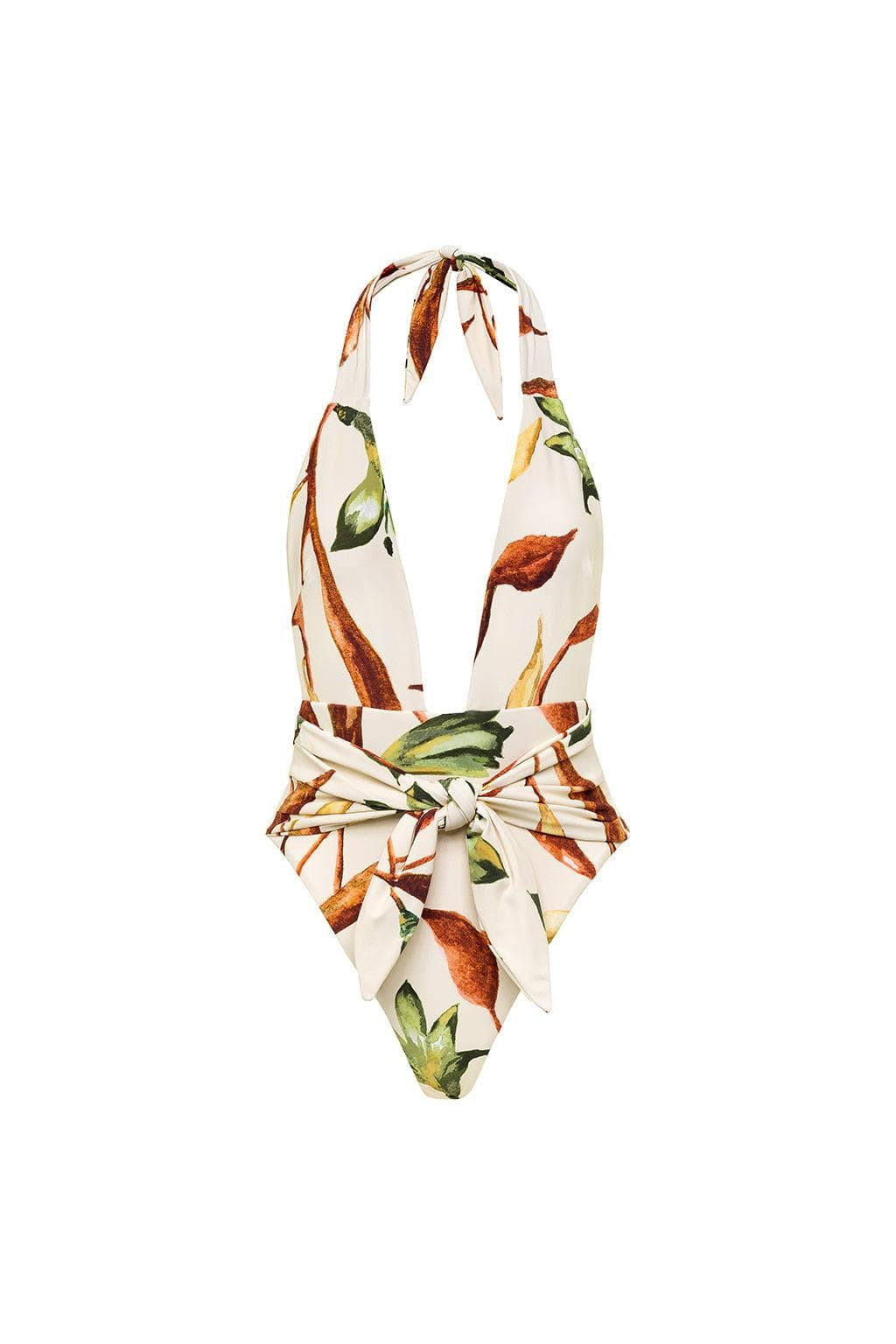 Rooted Floral Tropez Tie-Up One-Piece | Montce