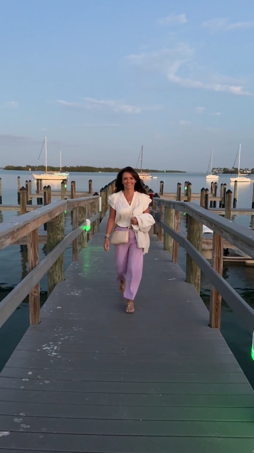 Wide leg linen cropped pants (in petites but quantities limited), a silk short sleeve ruffled top, and a cozy chenille hooded sweater for later in the evening. 
A perfect night and a perfect travel outfit. 
kimbentley, vacation outfit, Florida,

#LTKTravel #LTKPetite #LTKootd