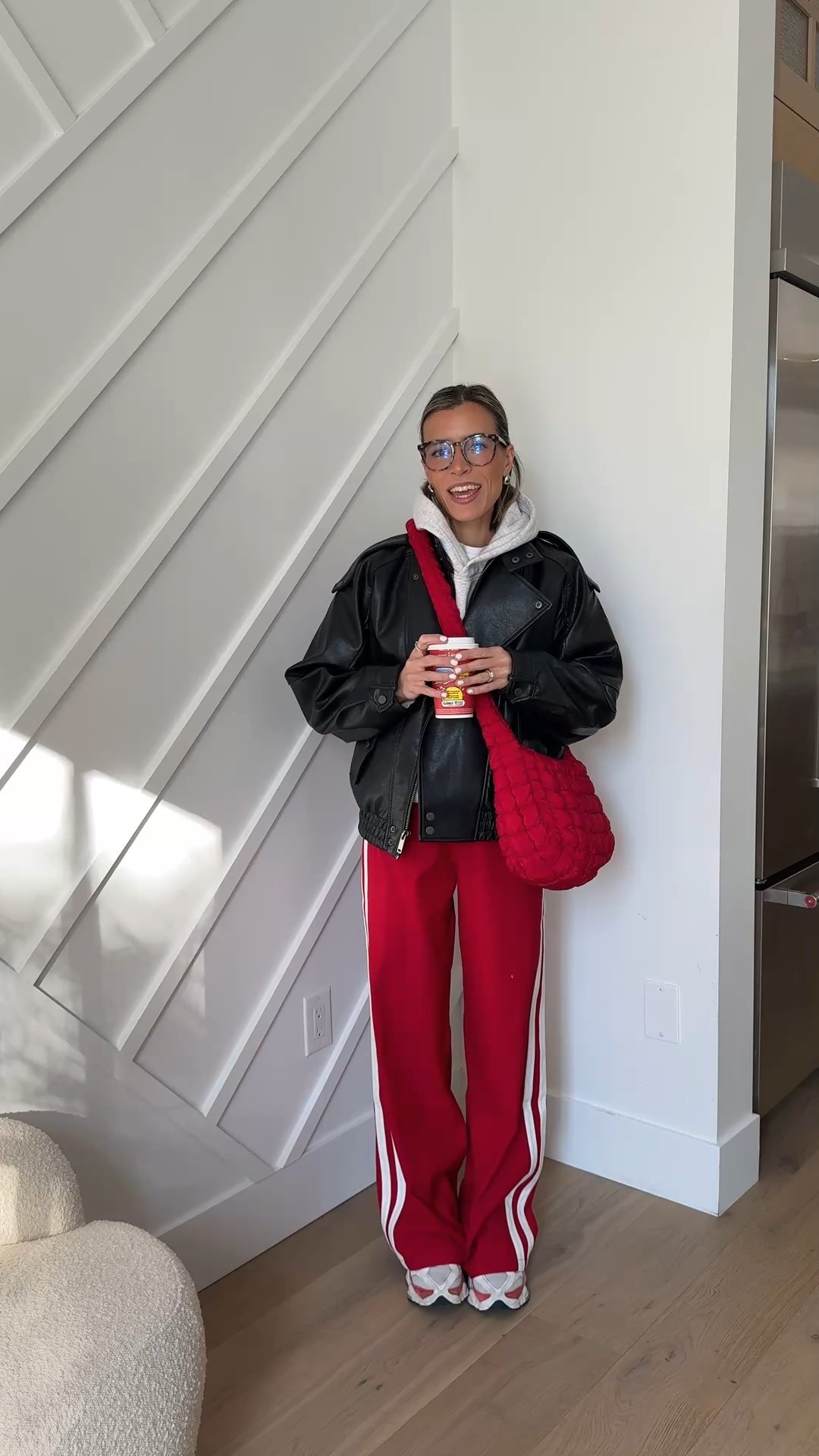 Leather jacket size XS 
Pants size small 

#LTKSaleAlert