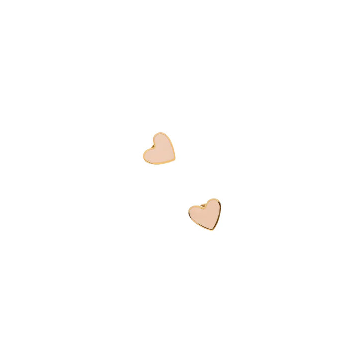 Enamel Heart Stud Earring | Pip Pop Post