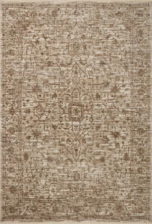 Loloi Rugs Sorrento Oriental Machine Made Polyester Area Rug in Bark/Natural | Wayfair | Wayfair North America