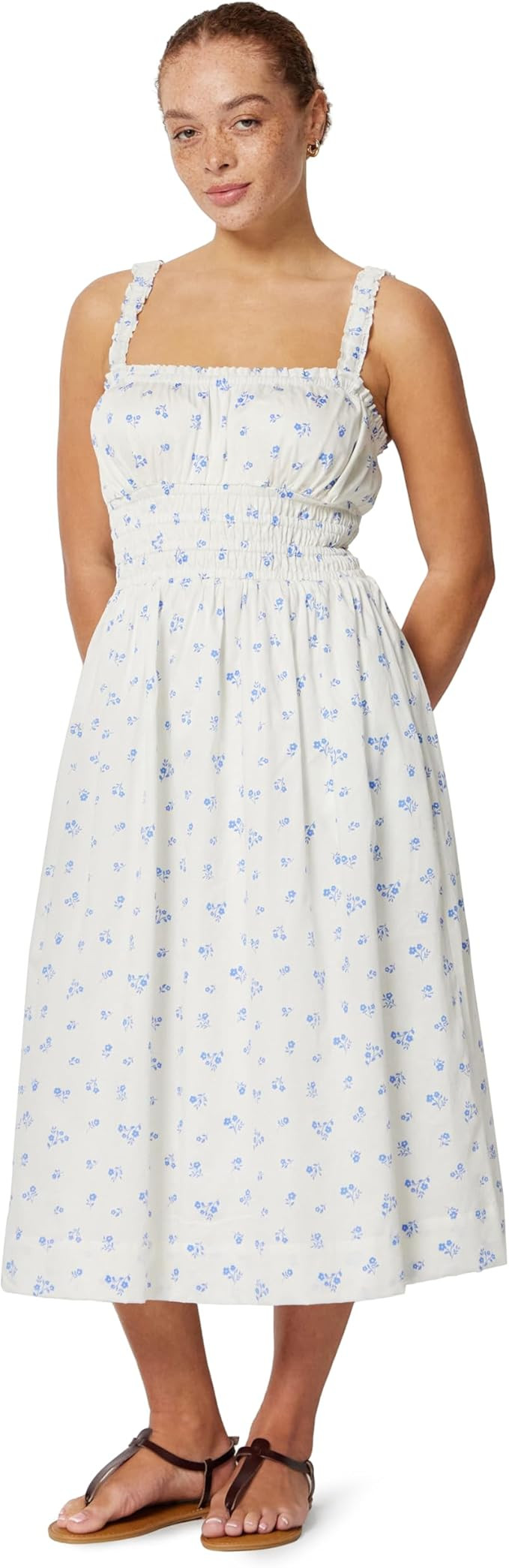 Amazon Essentials x Sofia Grainge Women's Woven Cotton Sateen Dress, Mommy and Me Collection | Amazon (US)