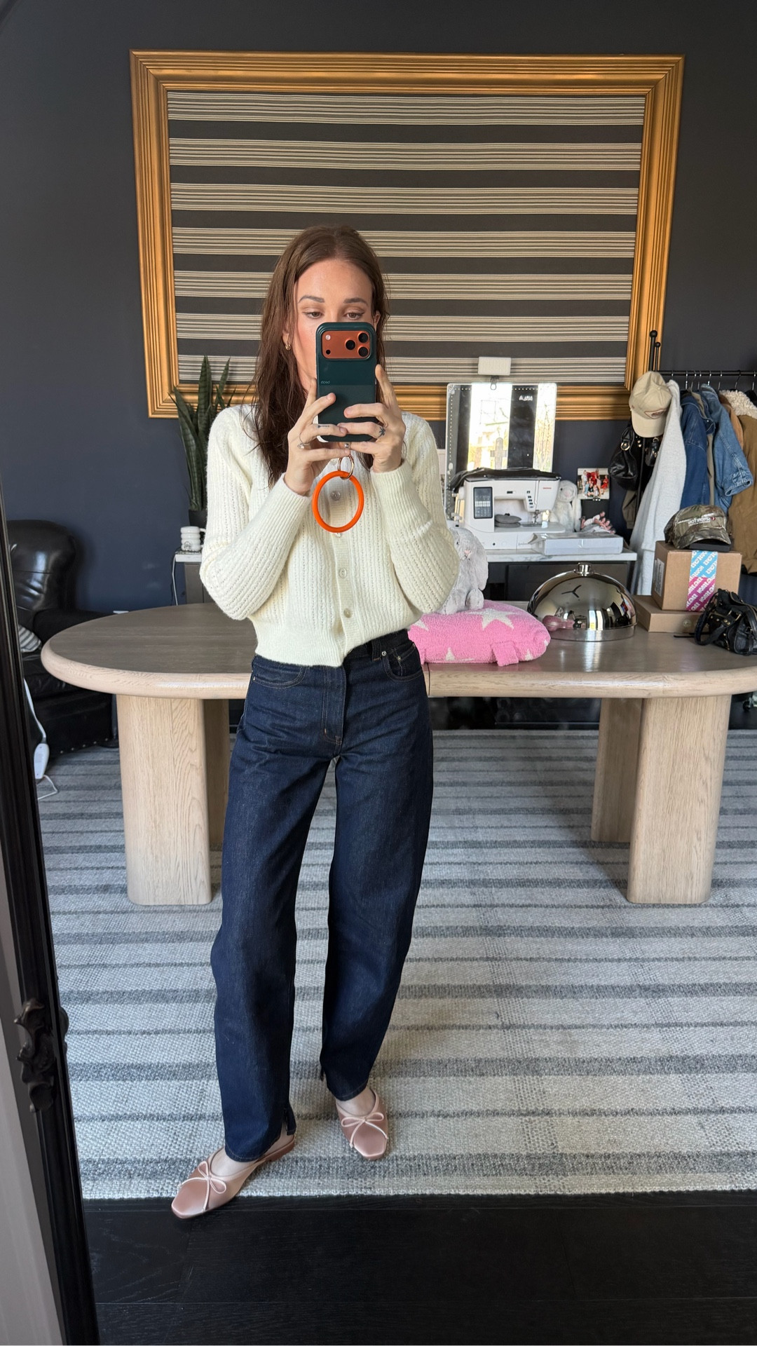 Wearing 23 jeans 
XS sweater 

#LTKgrwm #LTKOver40 #LTKootd