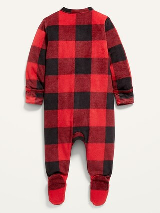 Unisex Micro Fleece Footed One-Piece for Baby | Old Navy (US)