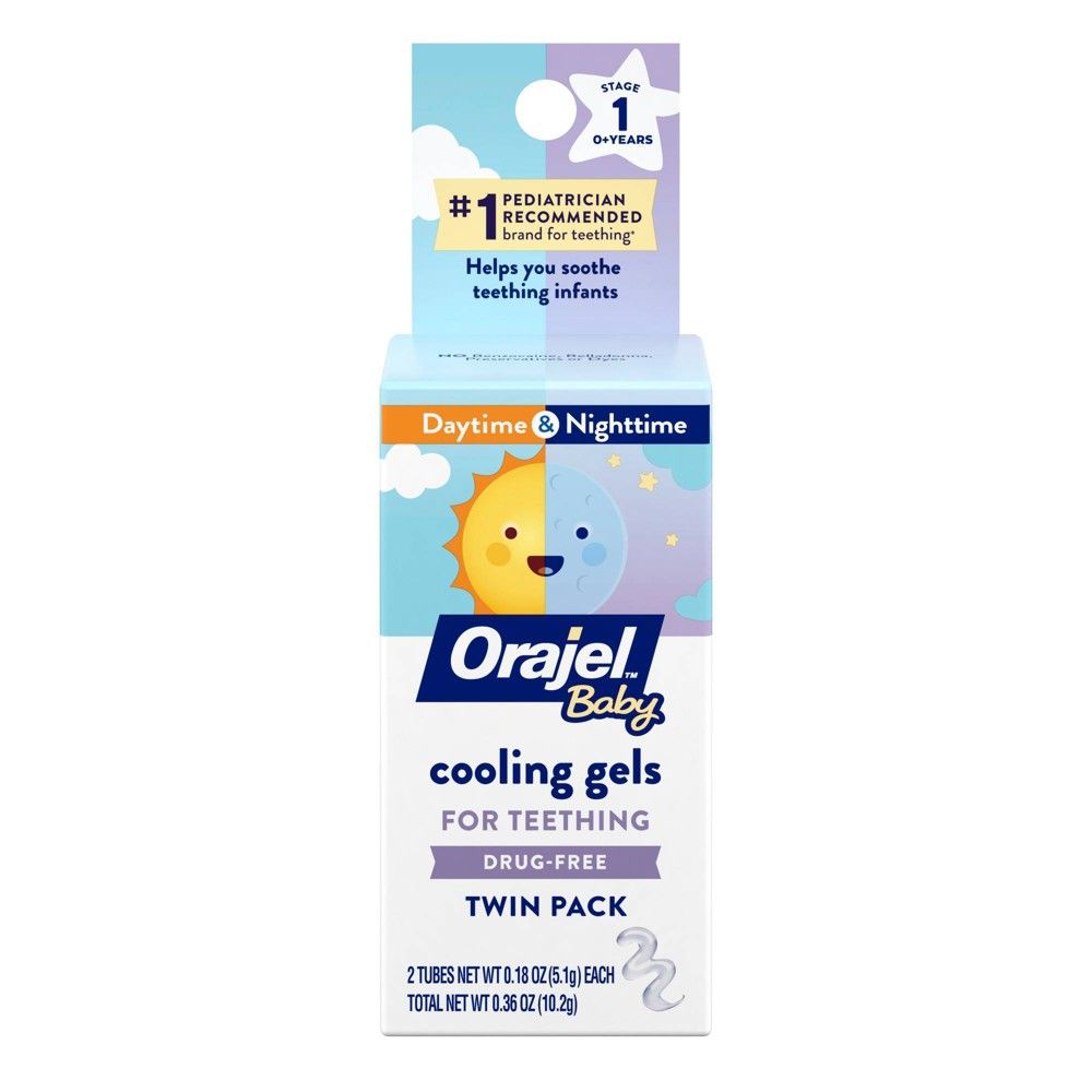 Orajel Baby Daytime & Nighttime Cooling Gels for Teething, Drug-Free, #1 Pediatrician Rmended Brand  | Target