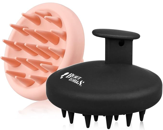 Silicone Scalp Massager Shampoo Brush for Shower, Scalp Scrubber with Soft Bristles for Hair Grow... | Amazon (US)