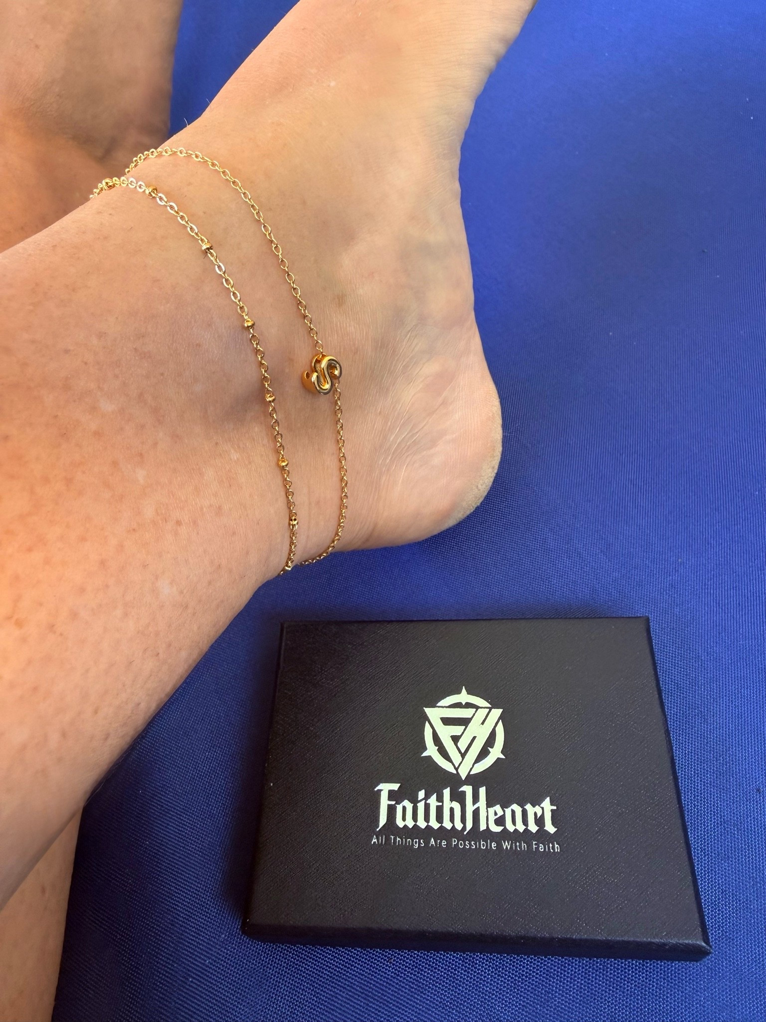 Initial Ankle Bracelets for Women, Waterproof 14k Gold Plated Initial Anklets Non Tarnish Stainless Steel Cute Layered Anklet Summer Beach Jewelry💙

#LTKU