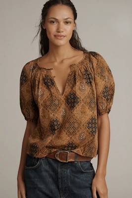 THE GREAT. Moorland Puff-Sleeve Top | Anthropologie (US)