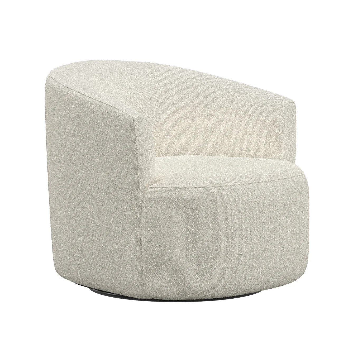 Mainstays Boucle Swivel Accent Chair, Cream | Walmart (US)