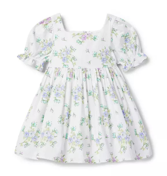 Floral Seersucker Puff Sleeve Dress | Janie and Jack