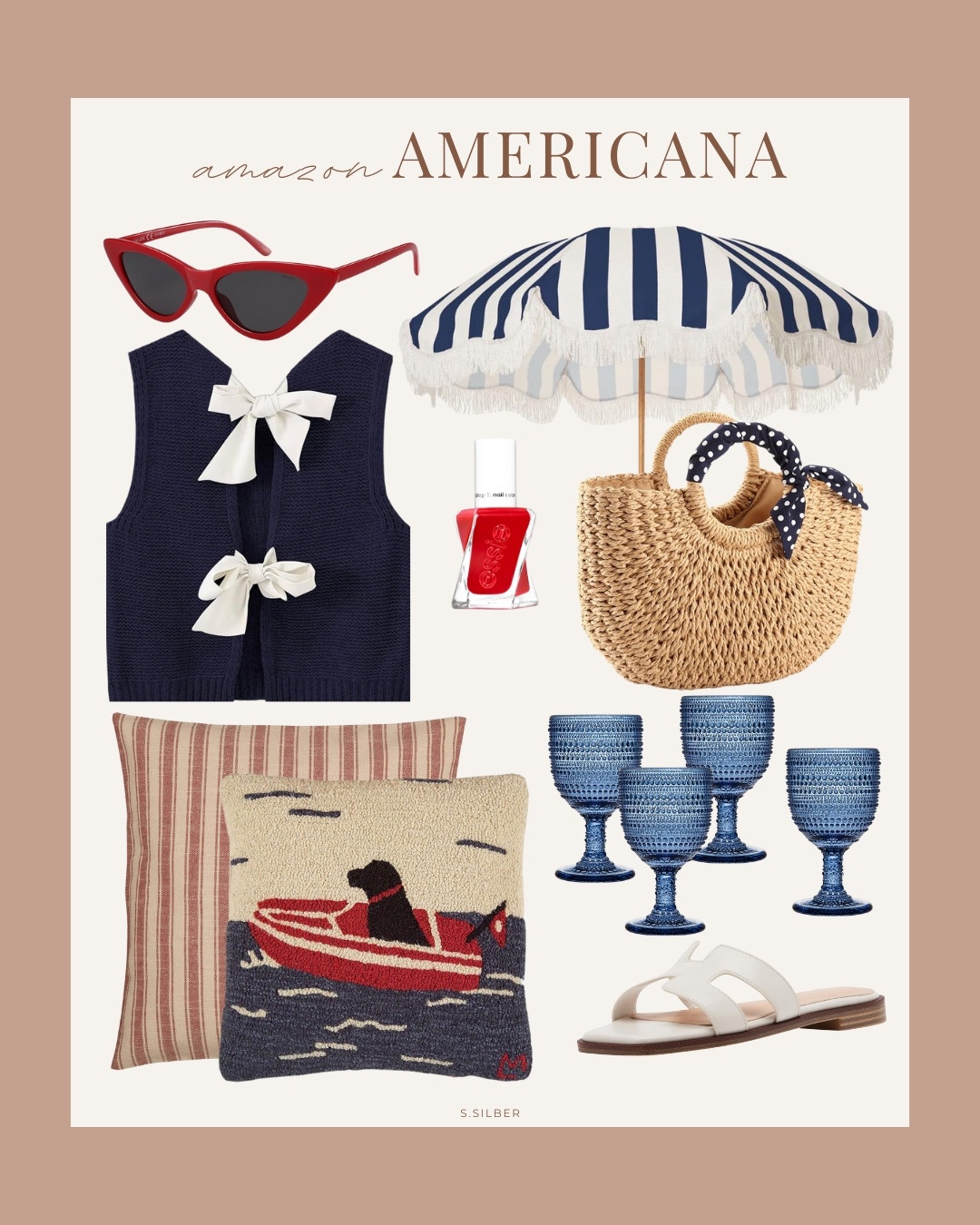 Affordable ways to add a little red, white and blue this summer!

Americana, summer outfit, holiday decor, summer decor, entertaining, July 4th, Amazon, Stefana Silber 

 #LTKSummerEdit #LTKSeasonal #LTKFindsUnder50