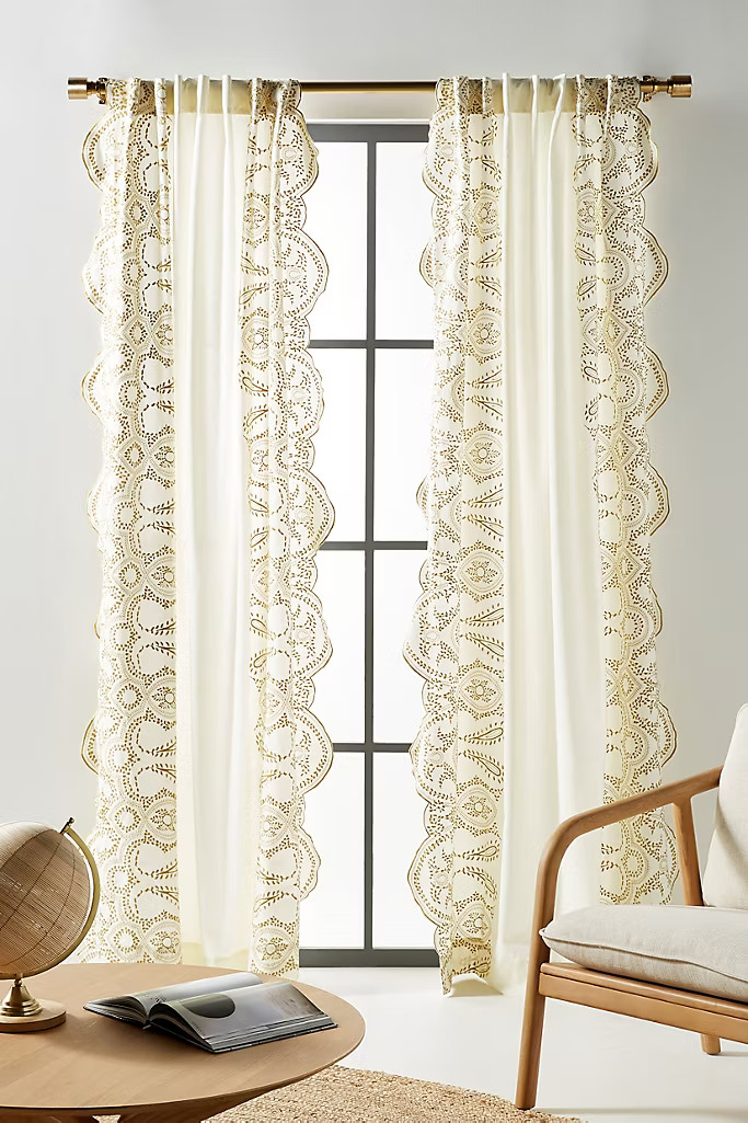 Embroidered Dedhia Curtain | Anthropologie (US)