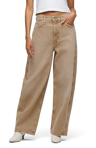 Hudson Women's Bailey Relaxed Barrel Jean, Burnt Khaki | Amazon (US)