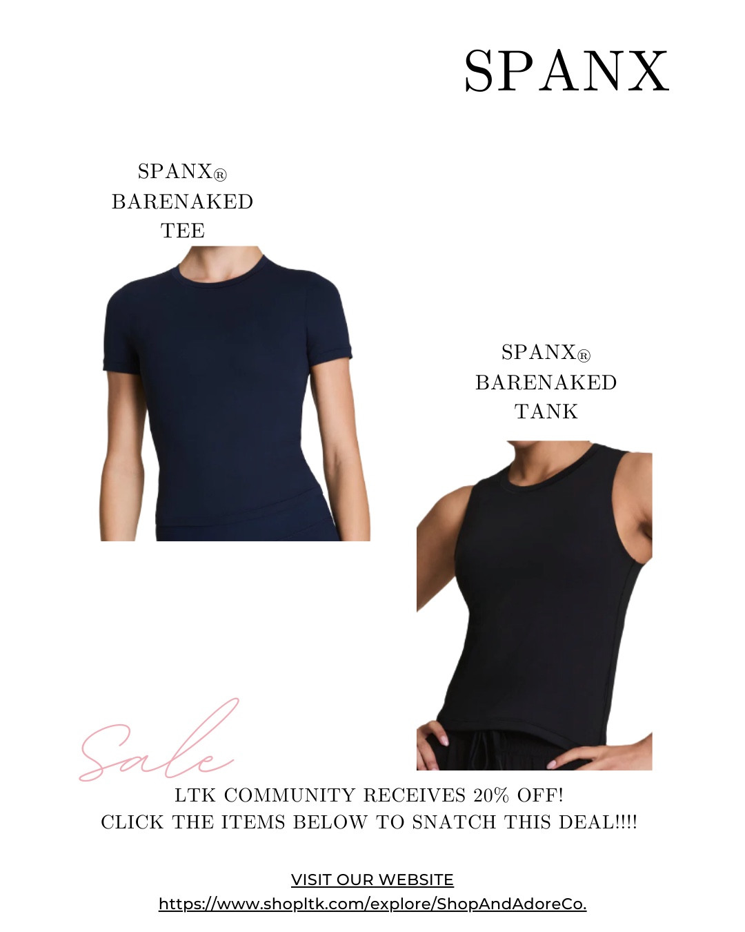 Your favorite shaping essentials are on sale.

20% OFF @Spanx spanx inside the LTK Spring Sale — code in my LTK!

Comment “SALE” and I’ll send you the LTK link #Spanx #LTKDeals #SpanxEssentials #SpanxStyle #LTKCreator

#LTKSpringSale #LTKSpringSale #LTKSaleAlert #LTKootd
