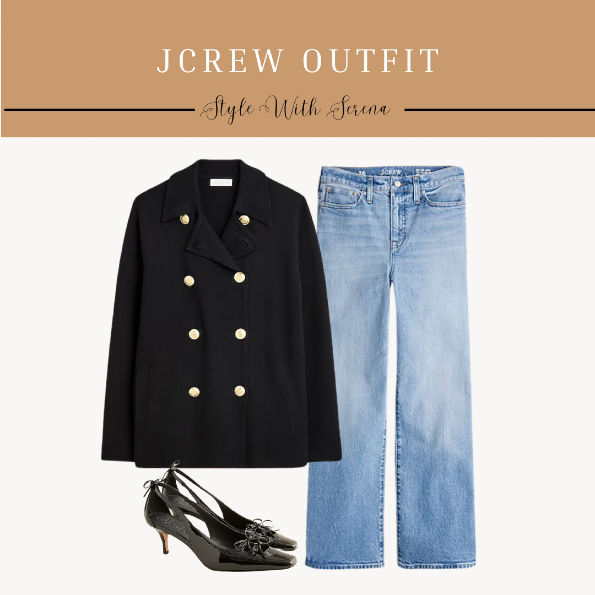 Jcrew outfit, jcrew, fall outfit, jeans, heels, sweater, jacket 

#LTKStyleTip #LTKOver40 #LTKSeasonal