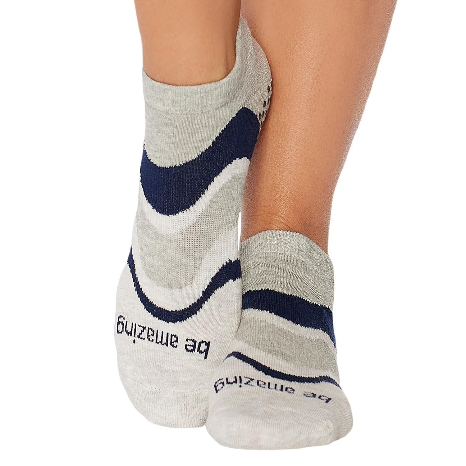 Be Amazing Whimsy Grip Socks (Rain) | Sticky Be Socks