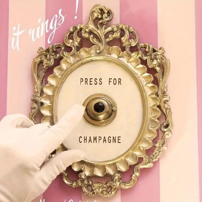 Vintage-Style "Press for Champagne" Decorative Doorbell with Double Function (Sound + Ornament), ... | Temu Affiliate Program