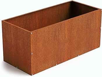 DIY CARTEL Corten Steel Planter Box Industrial & Heavy Duty - Modern Farmhouse Rustic Design - Ou... | Amazon (US)